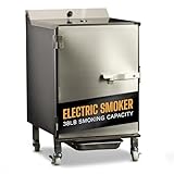SmokinTex 'The OG' Electric Smoker - Spacious & Insulated Stainless Steel Meat Smoker with 700W Heating, & Temperature Control for BBQ, Jerky, Vegetables