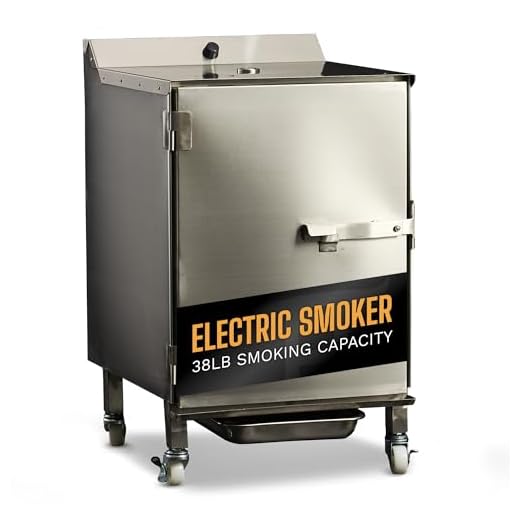 SmokinTex 'The OG' Electric Smoker - Spacious & Insulated Stainless Steel Meat Smoker with 700W Heating, & Temperature Control for BBQ, Jerky, Vegetables