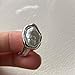 GLMOCM Baroque Pearl Ring for Women Gold Pearl Statement Ring Adjustable Open Pearl Finger Ring Chunky Irregular Pearl Rings Fashion Wedding Jewelry for Women (Silver)