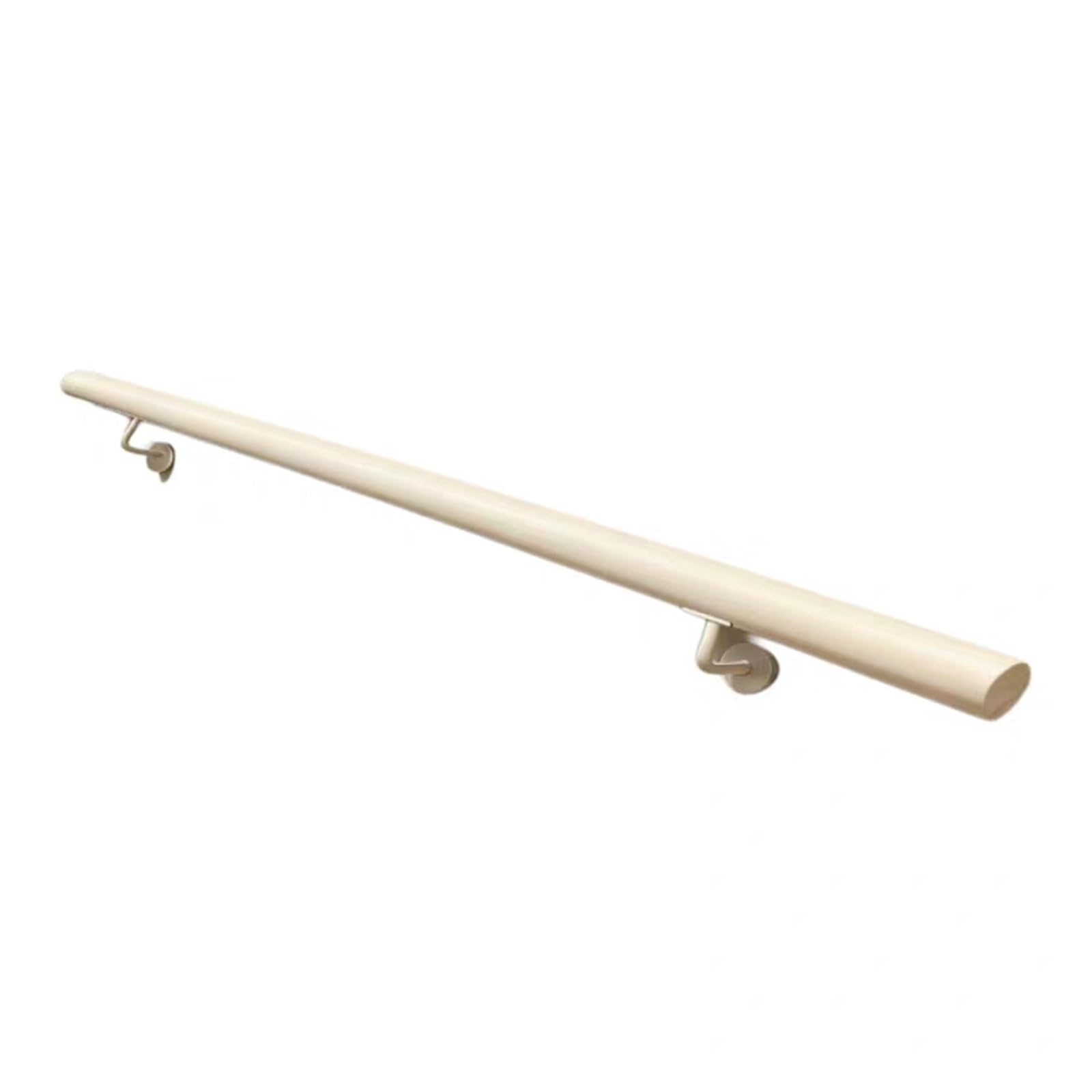 Stair Railing Non-Slip Staircase Handrail White Metal Pipe Stairs Railing Wall Mount Supports, for Home Garden Corridor Lofts(50cm)