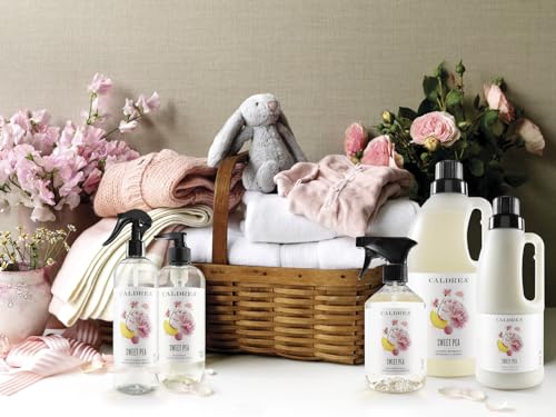 Image of Caldrea Linen and Room Spray Air Freshener, Made with Essential Oils, Plant Derived Ingredients, Sweet Pea Scent, 16 oz