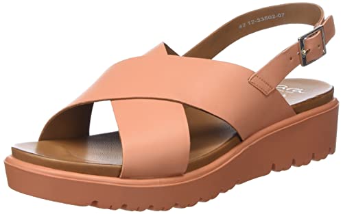 ARA Bilbao, Sandalias con cuña Mujer, melocotón, 42 EU