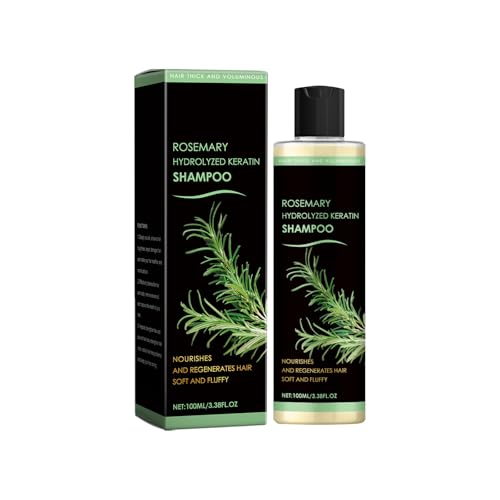 Rosemary Hydrolyzed Keratin Shampoo，Hair Regrowth Shampoo for Women and Men Hair Loss，Deeply Cleanses and Nourishes the Scalp while Promoting Hair Regeneration，3.38 FL OZ