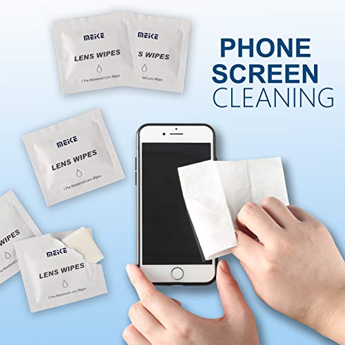 image for MEKE Meike Lens Wipes with 240 PCS Pre-Moistened and Individually Wrap