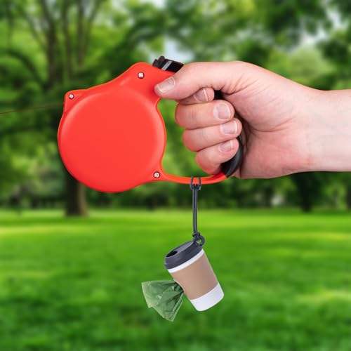 2-teiliger Hundekotbeutel Spender mit Kaffeetasse Design,Kotbeutelspender für Hunde,Produkte für Haustiere im Freien,Hundekotbeutel Halter，mit elastischem Lanyard