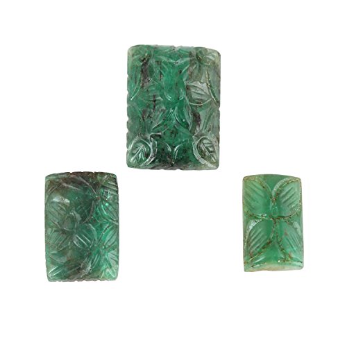 Émeraude verte de Zambie rectangulaire pour bague de fiançailles unique