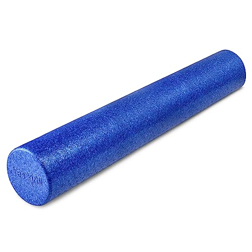 Yes4All High Density Foam Roller for Back, Variety of Sizes & Colors for Yoga, Pilates - Blue - 36 Inches