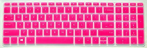 Avigator Ultra Thin Silicone Keyboard Cover with Cleaning Cloth - Translucent Hot Pink
