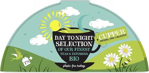 CUPPER - Selección especial Caja Regalo - Pack 78 Bolsitas de Infusiones Ecológicas - Estuche de 6 Variedades Diferentes de Tés e Infusiones Bio - Apto para Veganos