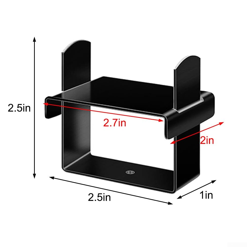 Kit di morsetti a molla a balestra, 4 pezzi, kit di morsetti a molla a balestra, molle a balestra fino a 6,3 cm di larghezza, per il controllo stabilizzatore dei veicoli (nero)