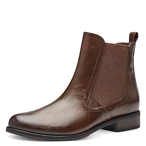 MARCO TOZZI Damen Chelsea Boots aus Kunstleder Elegant