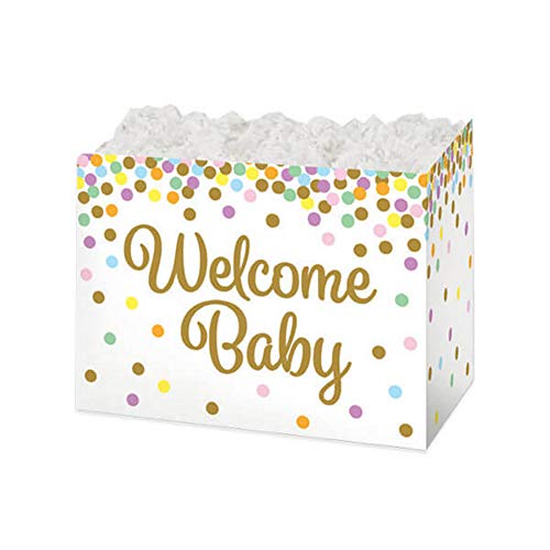 Burton & Burton Welcome Baby Small Rectangular Gift Box - 5 x 6.75 x 4in. (1)