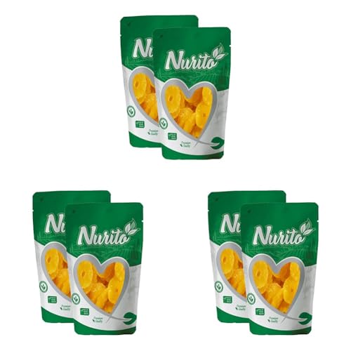 Image of Nurito Dried Fruits Nuts And Seeds (Dried Pineapple Ring, 400G (2X200Gm)) (Pack of 3)
