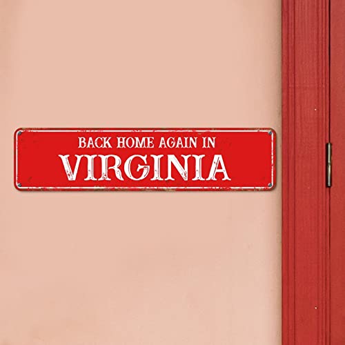 Plaque de qualité Virginia Back Home métal décoration murale chic - 4