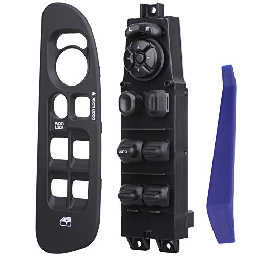 Master Power Window Switch and Bezel 56049805AB, Compatible with 2002-2009 Dodge Ram 1500 2500 3500, 2001-2004 Dodge Dakota, 01-03 Dodge Durango, 05-09 Dodge Sprinter, Replaces 68171680AA, 641-00653L
