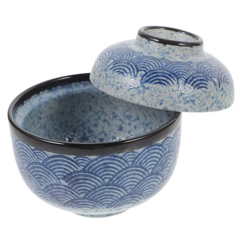 TOYANDONA Ciotola Per Zuppa Coperchio 250ml in Ceramica Per Uso Quotidiano, Piccola Ciotola Per Stufato e Vapore, Accessorio Da Cucina Versatile Per Yogurt, Dessert e Insalate