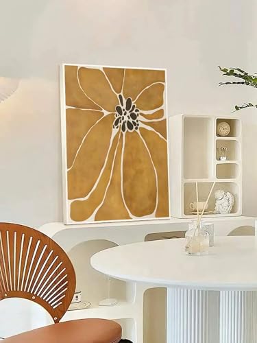 Peinture florale vintage avec cadre élégant pour décoration artistique