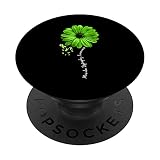Hübsches Band für Muskeldystrophie-Bewusstseins-Krieger-Krieger-Motiv. PopSockets mit austauschbarem PopGrip