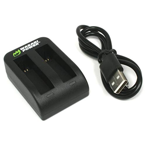 Wasabi Power Dual USB Battery Charger for Garmin VIRB Ultra 30 and Garmin 010-01529-03, 010-12389-15
