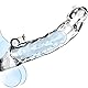 Defomy transparenter Penis Sleeve für Männer mit dual minivibrator, Penishülle mit Klitoris-Stimulation, Äderung und Eichel, Hodenmanschette, Erektionssteigerung zum Einsetzen, Verzögerung Ejakulation