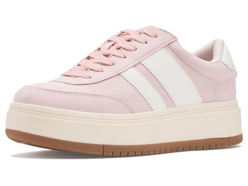 Madden Girl Women's Navida Sneaker, Light Melon Multi, 7.5