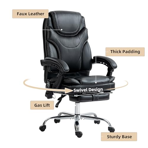 vinsetto 7-point vibrating massage office chair reviews