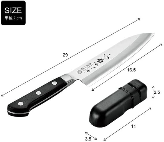 三徳包丁 高雄180mm 京之鍛冶師 義定 両刃 YOSHISADA 義定刃物 手打ち