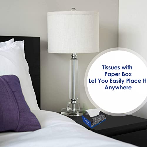 Image of Feather's Face Tissue Box (Dry) | 2 Ply, 200 Pulls per Box, Pack of 4 | Super Soft & Absorbent Facial Tissue Box | Facial Tissue Papers | Virgin Paper, Biodegradable (Random Color Box)