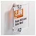 Price comparison product image CRYSTAL SIGN door sign ,made of acrylic glass panels, pack of 5