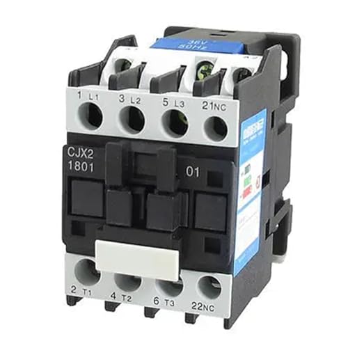 Contactor AC 36V de 3 polos N/C que evita sobrecargas en motores de 32A