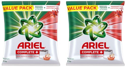 Complete + Detergent Washing Powder- 4Kg Value Pack (Pack of 2)