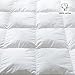 WENERSI Premium Down Comforter King Size,Duvet Insert 1000TC - 100% Cotton Cover with Ultra Fresh, 750+ Fill Power,White Solid
