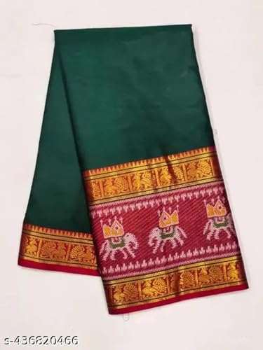 Image of SUPERLAXMI Self Design Kanjivaram Jacquard, Art Silk Saree