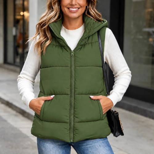 Puffer Vest Women Quilted Lightweight Sleeveless Zip Up Jackets - image 3