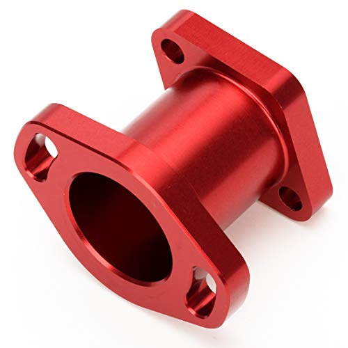 Image of FVRITO Performance Racing Intake Pipe Inlet Manifold Compatible with Predator 212cc Coleman CT200U BT200X GX160 GX200 6.5HP OHV Chinese 196cc Clone Engines Mini Bike Go Kart Red