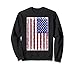 Pièces de puzzle drapeau américain vieilli Sweatshirt