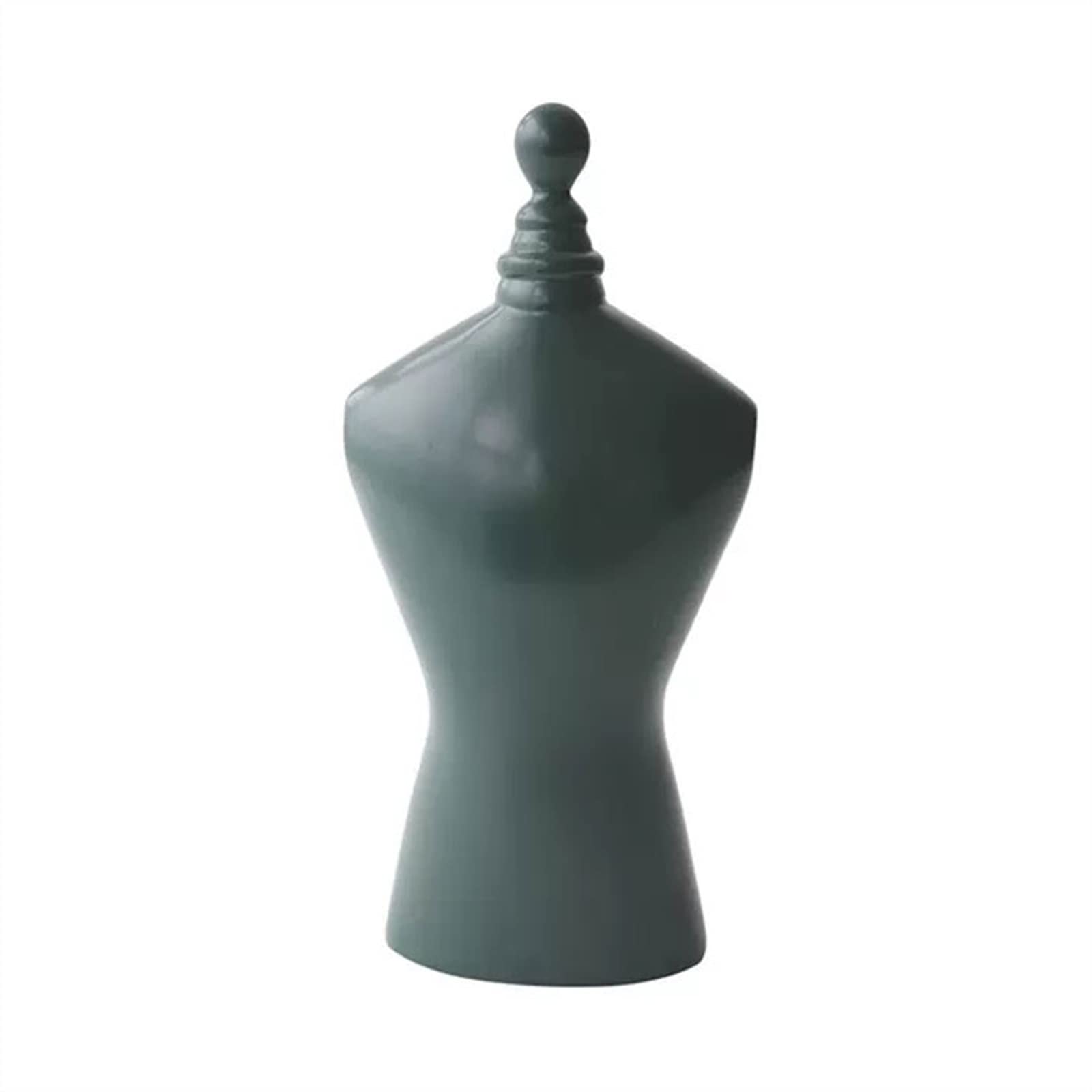 SBZIOJHDR jewellery stand, 3-Dimensional Jewelry Stand Necklace Chain Bust Stands for Shows(Green)