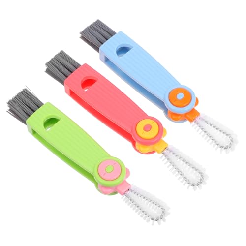 UTHCLO 3pcs Insulated Cup Cleaning Brush Detail Cleaning Tool Multifunctional Lid Cleaner Brush for Kitchen Gap