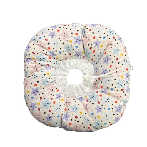 Colar Elizabetano Cães e Gatos PETYC Ajustável Confortável Pós-Cirúrgico Proteção Essencial (Branco