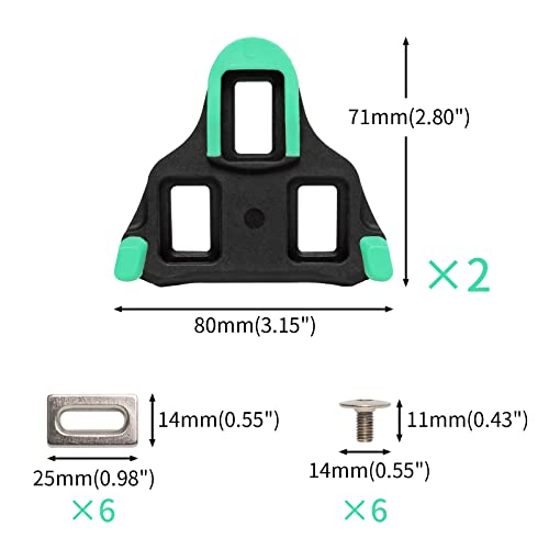 Olywan Spd Sl Cleats Bike Clips Compatible With Shimano Pedals Road Bike Bicycle Cleats Set For Outdoor Indoor Cycling & Replacement Mountain Bike (6 Degree Float) #TOP1