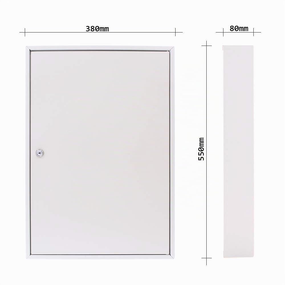 Rottner Armoire à clés Simple S 50 avec Serrure à Cylindre, Gris Clair, 50 étiquettes gratuites, matériel de Montage Inclus.