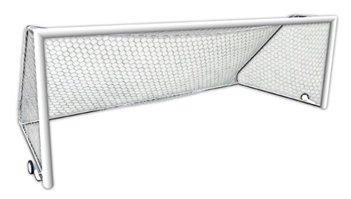 World Class 40 Element-PM 12 x 6.5 ft. Round Permanent Aluminium Soccer Goal White