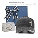 Christian Hats for Men Women, Cross Jesus Hat, Religious Gifts Redeemed Baseball Cap Black