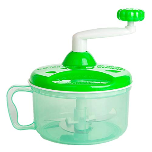 Molinillo manual de verduras, trituradora manual pequeña para el hogar, multifunción, molinillo de carne, apto para todo tipo de alimentos y verduras