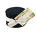 Bella Solids Black Junior Jelly Roll 20 2.5-inch Strips Moda Fabrics 9900JJR 99