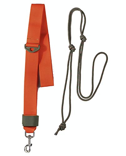 Foto von K & S Wildbergehilfe Ziehgurt Bergegurt Set Berg & Tal Wildgewicht Zuglast bis 200kg Oliv/Rot und Signalorange (2-teilig, Signalorange)