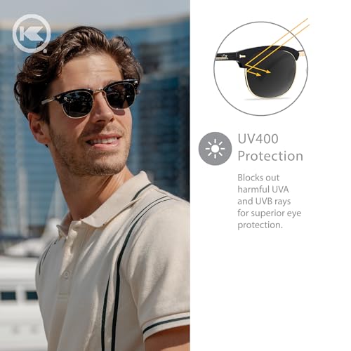 Knockaround Brooklines Polarized Sunglasses for Men & Women - Impact Resistant Lenses & Full UV400 Protection3