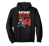 birthday ninja 4 year old ninja birthday party tema felpa con cappuccio