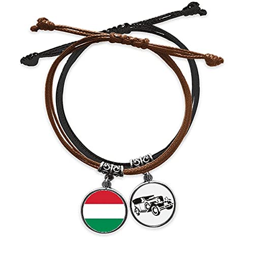 Bracelet Hongrie en cuir et corde pour vos voyages en Europe
