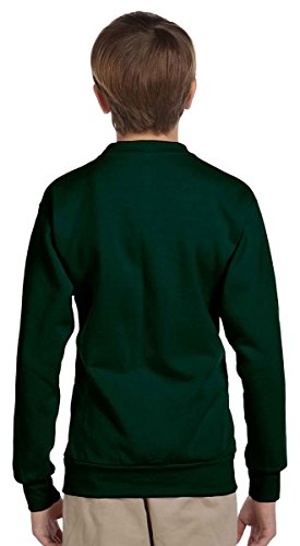Hanes Boy's Big Cotton Crewneck Fleece Closure Sweatshirt3
